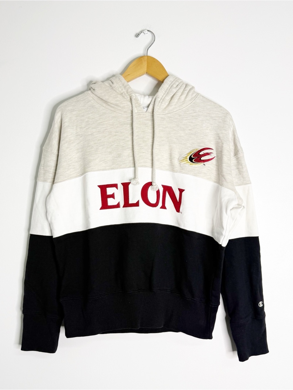 Champion Elon Phoenix Colorblock Hoodie Sweatshirt Medium